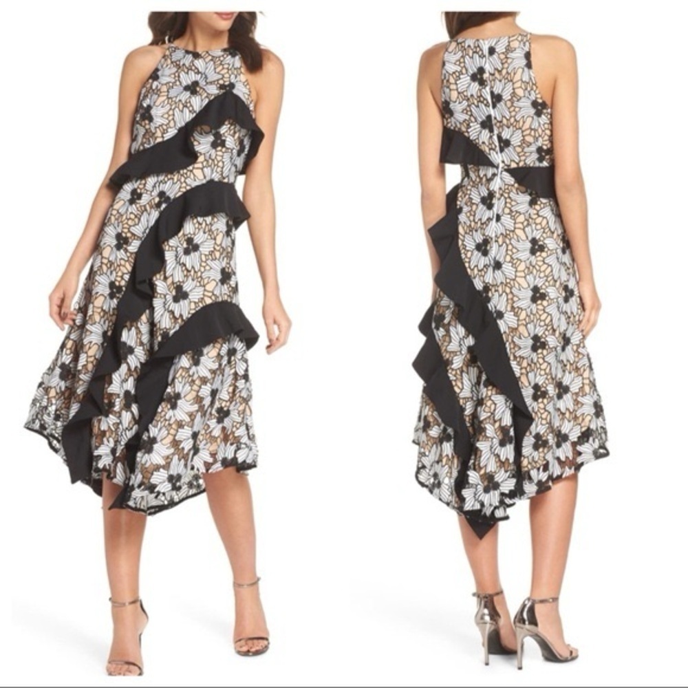 Keepsake The Label Break Free Lace Midi Dress- NWT- Large